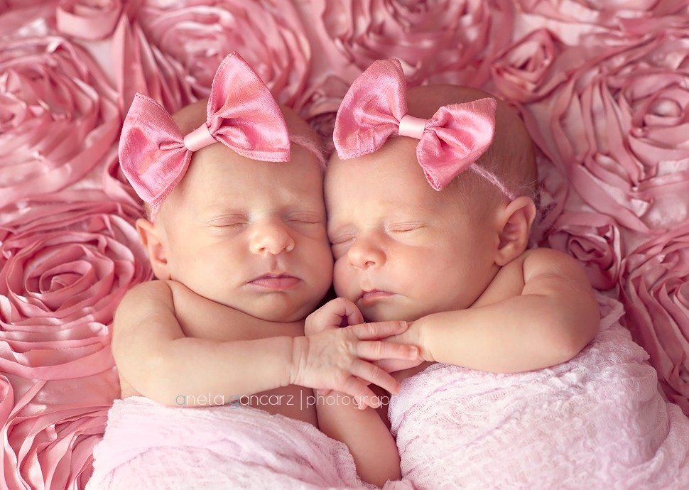 cute baby girl twins