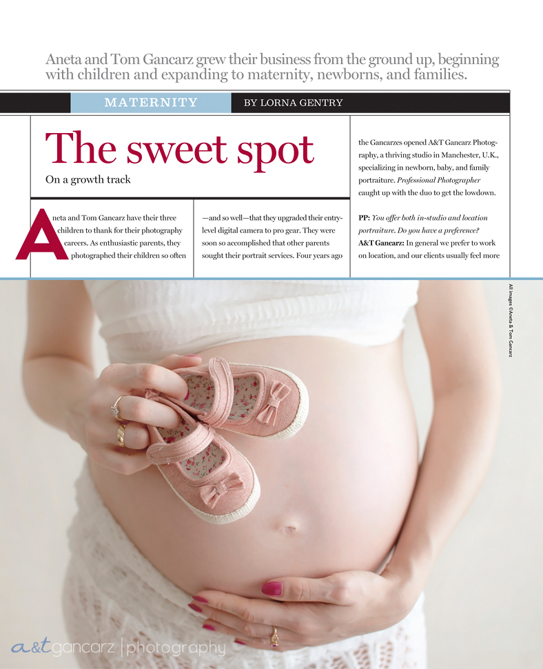 Maternity Photography Manchester | Publication ATGancarz Photography | Professional Photographer Magazine