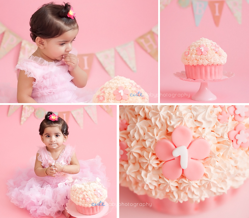 baby Meerab, baby photography Manchester, cake smash photography