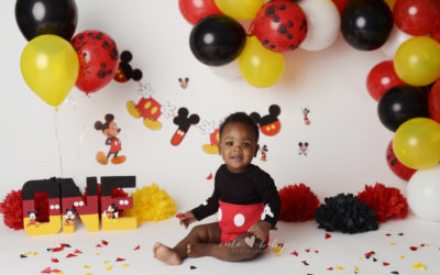 Cake Smash Photography Manchester | Mickey Mouse | Zion